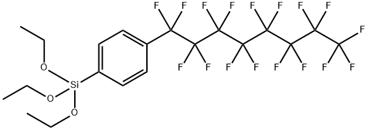 Triethoxy(4-(perfluorooctyl)phenyl)silane Structure