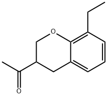 1-(8-Ethyl-3,4-dihydro-2H-1-benzopyran-3-yl)ethanone Structure