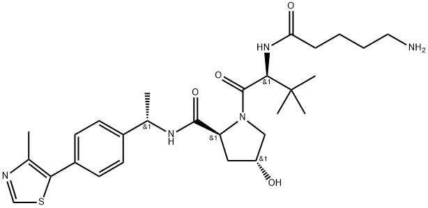 (S,R,S)-AHPC-Me-C4-NH2 Structure