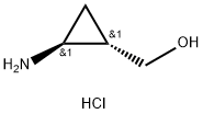 Cyclopropanemethanol, 2-amino-, hydrochloride (1:1), (1S,2S)- Structure