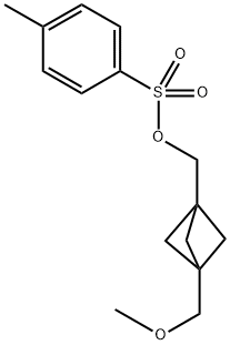 Toluene-4-sulfonic acid 3-methoxymethyl-bicyclo[1.1.1]pent-1-ylmethyl ester Structure