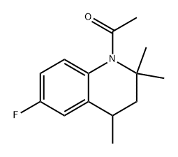 1-(6-fluoro-2,2,4-trimethyl-3,4-dihydroquinolin-1(2H)-yl)ethan-1-one Structure