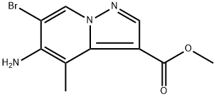 Methyl 5-amino-6-bromo-4-methylpyrazolo[1,5-a]pyridine-3-carboxylate Structure