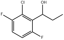 1-(2-chloro-3,6-difluorophenyl)propan-1-ol 구조식 이미지