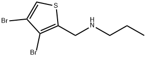 3,4-Dibromo-N-propyl-2-thiophenemethanamine Structure