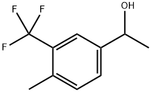 1-(4-Methyl-3-(trifluoromethyl)phenyl)ethanol Structure