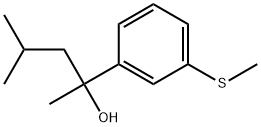 α-Methyl-α-(2-methylpropyl)-3-(methylthio)benzenemethanol Structure