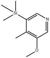 3-Methoxy-4-methyl-5-(trimethylsilyl)pyridine Structure