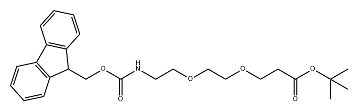 FmocNH-PEG2-t-butyl ester Structure