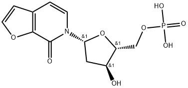 6-(2-Deoxy-5-o-phosphono-β-D-erythro-pentofuranosyl)furo2,3-cpyridin-7(6H)-one Structure