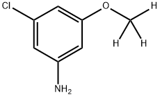 3-Chloro-5-(methoxy-d3)aniline Structure