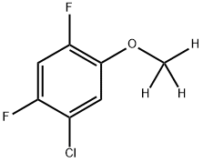 1-Chloro-2,4-difluoro-5-(methoxy-d3)benzene Structure