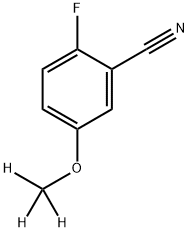 2-Fluoro-5-(methoxy-d3)benzonitrile Structure