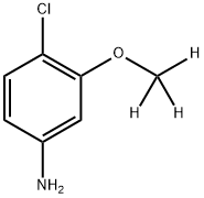4-Chloro-3-(methoxy-d3)aniline 구조식 이미지