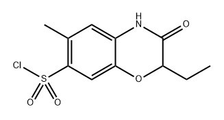 2-Ethyl-6-methyl-3-oxo-3,4-dihydro-2H-benzo[b][1,4]oxazine-7-sulfonyl chloride Structure