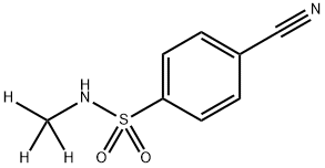 4-Cyano-N-(methyl-d3)benzenesulfonamide Structure