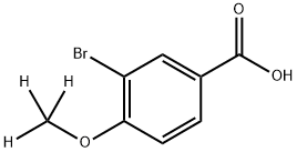 3-Bromo-4-(methoxy-d3)benzoic acid Structure