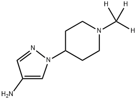 1-[1-(Methyl-d3-piperidin-4-yl]pyrazol-4-amine Structure