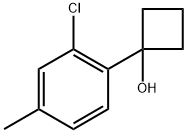 1-(2-chloro-4-methylphenyl)cyclobutanol Structure