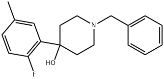 4-(2-Fluoro-5-methylphenyl)-1-(phenylmethyl)-4-piperidinol Structure