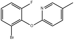 2-(2-Bromo-6-fluorophenoxy)-5-methylpyridine Structure