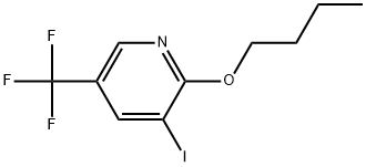 2-Butoxy-3-iodo-5-(trifluoromethyl)pyridine Structure