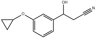 3-(Cyclopropyloxy)-β-hydroxybenzenepropanenitrile Structure