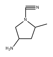 4-Amino-2-methylpyrrolidine-1-carbonitrile Structure