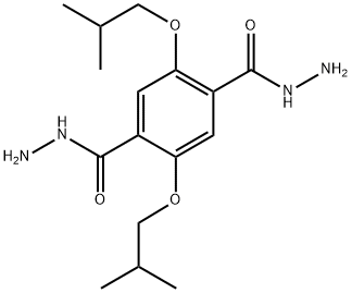 1,4-Benzenedicarboxylic acid, 2,5-bis(2-methylpropoxy)-, 1,4-dihydrazide Structure