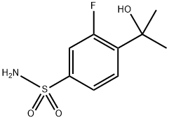 3-Fluoro-4-(2-hydroxypropan-2-yl)benzenesulfonamide Structure