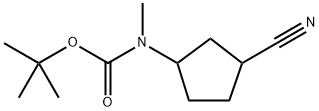 Carbamic acid, (3-cyanocyclopentyl)methyl-, 1,1-dimethylethyl ester (9CI) Structure