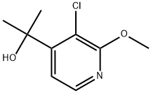 3-Chloro-2-methoxy-α,α-dimethyl-4-pyridinemethanol Structure