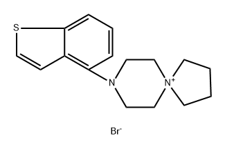 8-(benzo[b]thiophen-4-yl)-5,8- diazaspiro[4.5]decan-5-ium bromideQ: What is 
8-(benzo[b]thiophen-4-yl)-5,8- diazaspiro[4.5]decan-5-ium bromide Q: What is the CAS Number of 
8-(benzo[b]thiophen-4-yl)-5,8- diazaspiro[4.5]decan-5-ium bromide 구조식 이미지