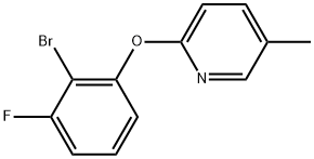 2-(2-Bromo-3-fluorophenoxy)-5-methylpyridine Structure