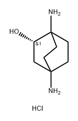 Bicyclo[2.2.2]octan-2-ol, 1,4-diamino-, hydrochloride (1:2), (2S)- 구조식 이미지