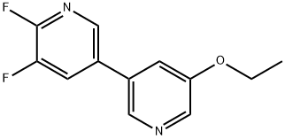 5'-Ethoxy-5,6-difluoro-3,3'-bipyridine Structure