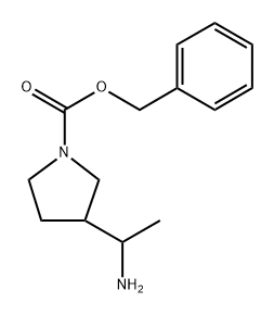 N-Cbz-3-(1-aminoethyl)pyrrolidine Structure