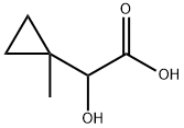 Cyclopropaneacetic acid, α-hydroxy-1-methyl- Structure