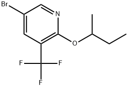 5-Bromo-2-(1-methylpropoxy)-3-(trifluoromethyl)pyridine Structure