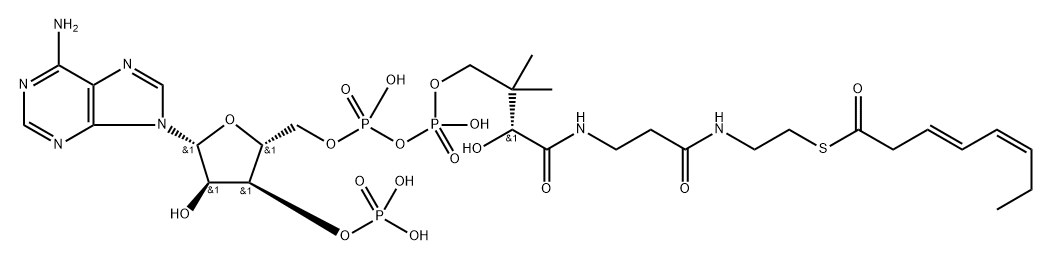 3-trans,5-cis-Octadienoyl-CoA Structure