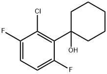 1-(2-chloro-3,6-difluorophenyl)cyclohexanol Structure