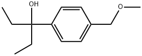 α,α-Diethyl-4-(methoxymethyl)benzenemethanol Structure