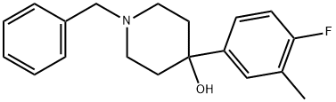 4-(4-Fluoro-3-methylphenyl)-1-(phenylmethyl)-4-piperidinol Structure