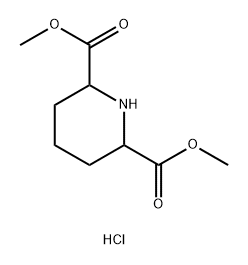 2,6-Piperidinedicarboxylic acid, 2,6-dimethyl ester, hydrochloride (1:1) Structure