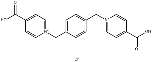 Pyridinium, 1,1'-[1,4-phenylenebis(methylene)]bis[4-carboxy-, chloride (1:2) Structure