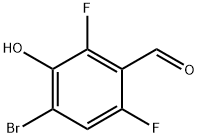 4-bromo-2,6-difluoro-3-hydroxybenzaldehyde Structure