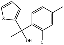 1-(2-chloro-4-methylphenyl)-1-(thiophen-2-yl)ethanol Structure