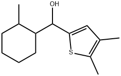 4,5-Dimethyl-α-(2-methylcyclohexyl)-2-thiophenemethanol Structure