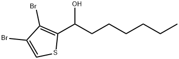 3,4-Dibromo-α-hexyl-2-thiophenemethanol Structure