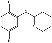 2-(2,5-Difluorophenoxy)tetrahydro-2H-pyran Structure